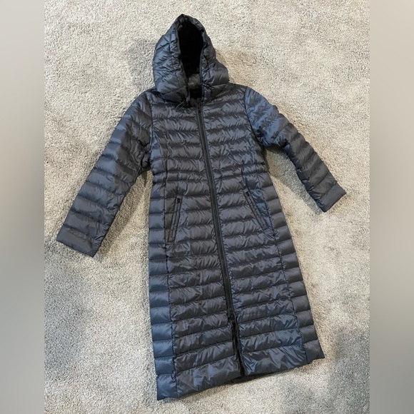COACH Women’s NEW Long Down Coat With Hood In Black Size L $798 Warm Lightweight - Picture 2 of 16
